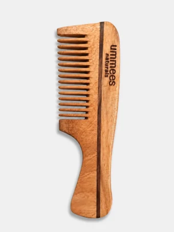 Neem Comb Curved Handle