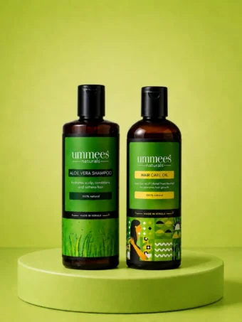 Hair oil & Aloe vera shampoo